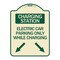 Signmission Charging Station Electric Car Parking Only While Charging with Left and Right Down Po, TG-1824-24282 A-DES-TG-1824-24282 - alternate 1